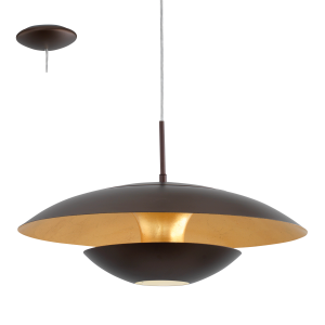 Nuvano 95755 lampa wisząca brązowo-złota Eglo