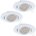 TEDO 31683 OPRAWY DO ZABUDOWY BIAŁE LED 3SZT.  EGLO