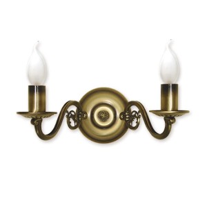 Cereus kinkiet świecznikowy 2-punktowy - patyna  381/K2 LEMIR