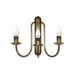 Lampa ścienna  Kandelabr kinkiet 3 - punktowy - patyna 192/K3 LEMIR