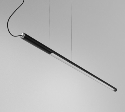Zdjęcie czarnej lampa wisząca led THIN TUBE asymmetry 122 LED Lampa wisząca led THIN TUBE asymmetry 122 LED 50581 AQFORM