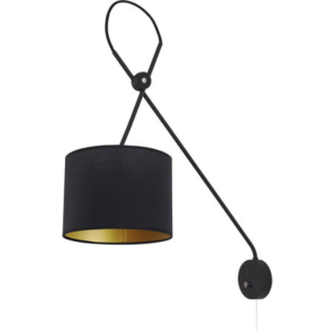 Viper black I  6513  kinkiet regulowany czarno-złoty  Nowodvorski