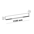 Lampa sufitowa  podłużna Rafter points 133 LED section  40522 czarny odbłyśnik  Aqform
