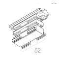 Łącznik elektryczny do szynoprzewodu 3 fazowego XTS 21-2 czarny GLOBAL - NORDIC