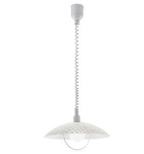 Alvez  96474 lampa wisząca regulowana biała Eglo
