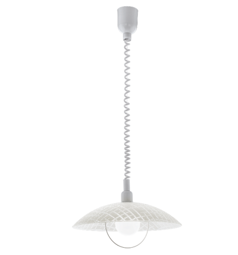 Alvez 96474 lampa wisząca regulowana biała Eglo