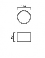 Lampa sufitowa Luno 136I  Triac  14.1102.D  plafon led  IP44 Chors