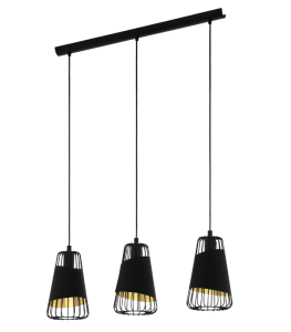 AUSTELL  49448  lampa wisząca czarno-złota  EGLO