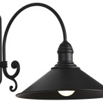 Kinkiet  czarny na 1 żarówkę Erba 633 Argon