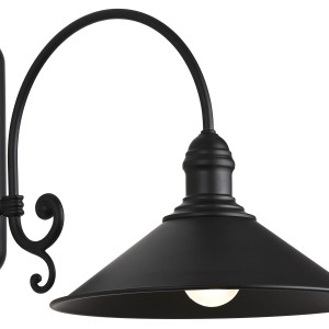 Kinkiet  czarny na 1 żarówkę Erba 633 Argon