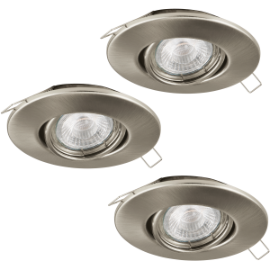 TEDO 1 95359 OPRAWY DO ZABUDOWY NIKIEL MAT LED 3SZT.  EGLO