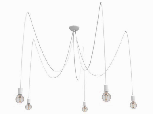 Sider White V 9744 lampa wisząca podwieszana biała NOWODVORSKI