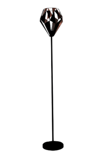 CARLTON 1  49994  LAMPA PODŁOGOWA CZARNO-MIEDZIANA  EGLO