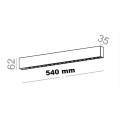 Lampa sufitowa led RAFTER points 54 LED  37° czarny odbłyśnik  40526  AQFORM