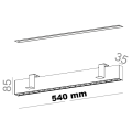 Lampa do zabudowy led  RAFTER points 54 LED  37° 30271 czarny odbłyśnik AQFORM