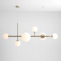 Lampa wisząca 6 żarówek Dione złota 1092K30 Aldex