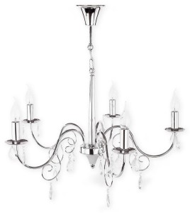 Lampa wisząca  "Velio" żyrandol 5 pł. O1955 CH Lemir