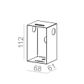 Lampa schodowa POCKET mini LED   20145  oprawa do zabudowy led  AQFORM