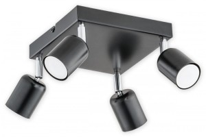 DENIS  O2624 P4 CZA  oprawa sufitowa regulowana czarna  LEMIR