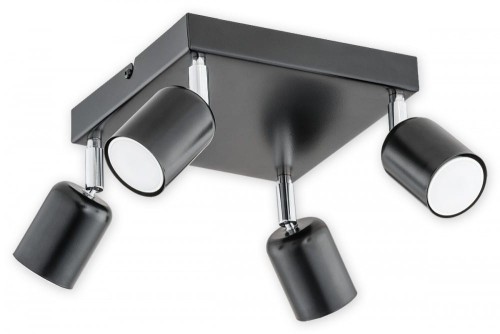 DENIS O2624 P4 CZA oprawa sufitowa regulowana czarna LEMIR