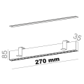 Lampa do zabudowy led RAFTER points 27 LED  37°  30270 czarny odbłyśnik  AQFORM