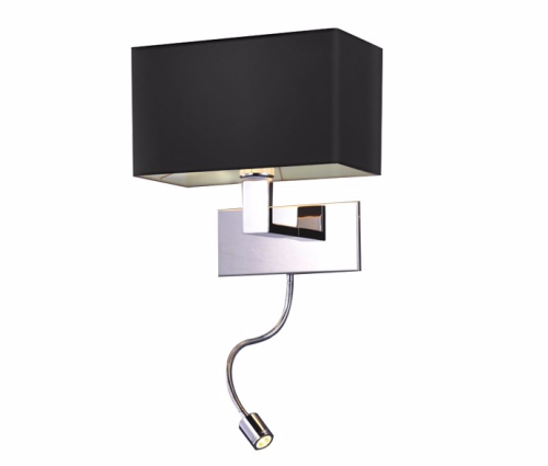 Kinkiet regulowany do sypialni led MARTENS WALL LED BLACK   AZZARDO AZ1558