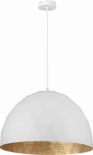Diament L 31369 lampa wisząca biało-złota Sigma