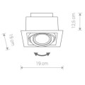 DOWNLIGHT BLACK  I ES111  9571 BL  oprawa do zabudowy czarna  NOWODVORSKI