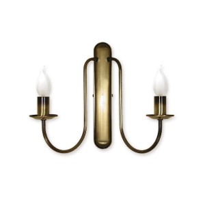 Lampa ścienna  Kandelabr kinkiet 2 - punktowy - patyna 191/K2 LEMIR