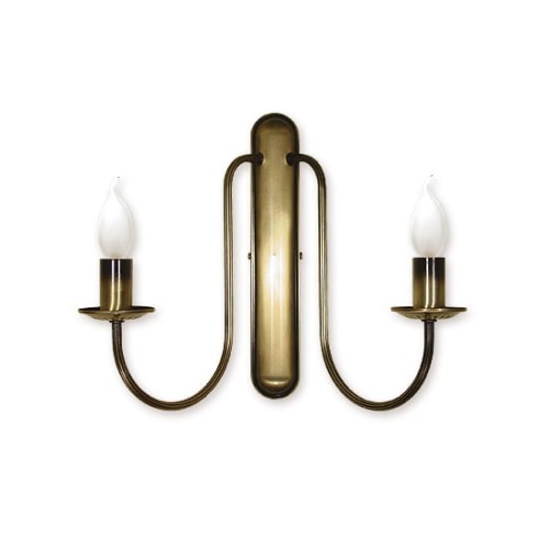 Lampa ścienna  Kandelabr kinkiet 2 - punktowy - patyna 191/K2 LEMIR