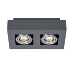 Casemiro  IT8002S2-BK/AL  oprawa sufitowa czarny/alu  Italux