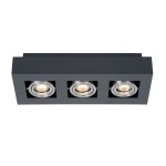 Casemiro  IT8002S3-BK/AL  oprawa sufitowa czarny/alu  Italux
