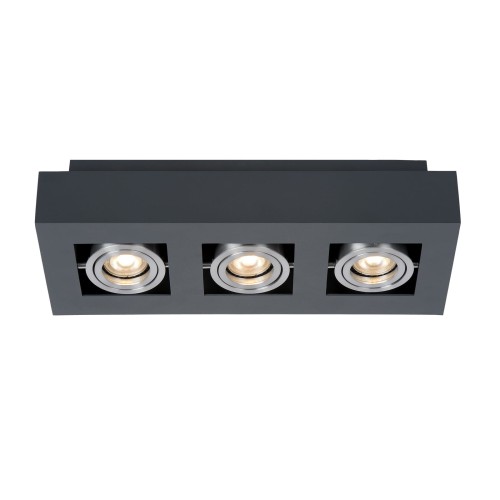 Casemiro IT8002S3-BK/AL oprawa sufitowa czarny/alu Italux