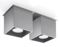 Quad 2  SL.0064  oprawa sufitowa szara  Sollux lighting