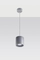 Orbis 1  SL.0052  lampa wisząca szara  Sollux lighting