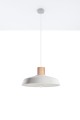 Afra  SL.0282  lampa wisząca beton/drewno  Sollux lighting
