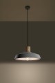 Afra  SL.0282  lampa wisząca beton/drewno  Sollux lighting
