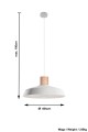Afra  SL.0282  lampa wisząca beton/drewno  Sollux lighting