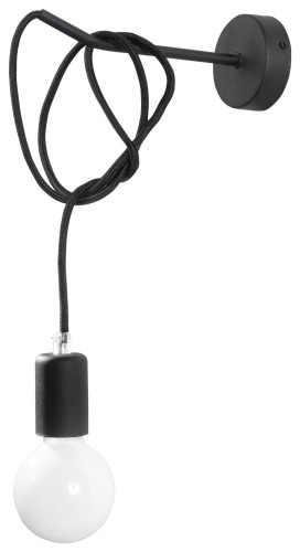 Edison 1 SL.0373 kinkiet czarny Sollux lighting