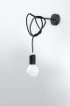 Edison 1  SL.0373  kinkiet czarny  Sollux lighting