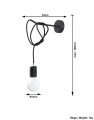 Edison 1  SL.0373  kinkiet czarny  Sollux lighting