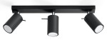 Ring 3  SL.0093  lampa sufitowa regulowana czarna  Sollux lighting