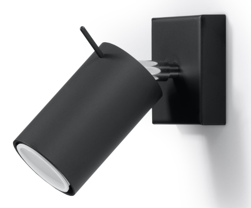Ring 1 SL.0091 kinkiet regulowany czarny Sollux lighting