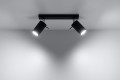 Ring 2  SL.0092  lampa sufitowa regulowana czarna  Sollux lighting