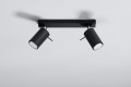 Ring 2  SL.0092  lampa sufitowa regulowana czarna  Sollux lighting