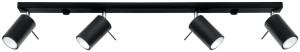 Ring 4L  SL.0332  lampa sufitowa regulowana czarna  Sollux lighting