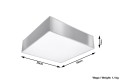 Horus 35  SL.0137  plafon szary  Sollux lighting