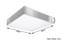 Horus 45  SL.0140  plafon szary  Sollux lighting