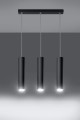 Lagos 3  SL.0329  lampa wisząca czarna  Sollux lighting