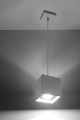 Quad 1  SL.0062  lampa wisząca biała  Sollux lighting